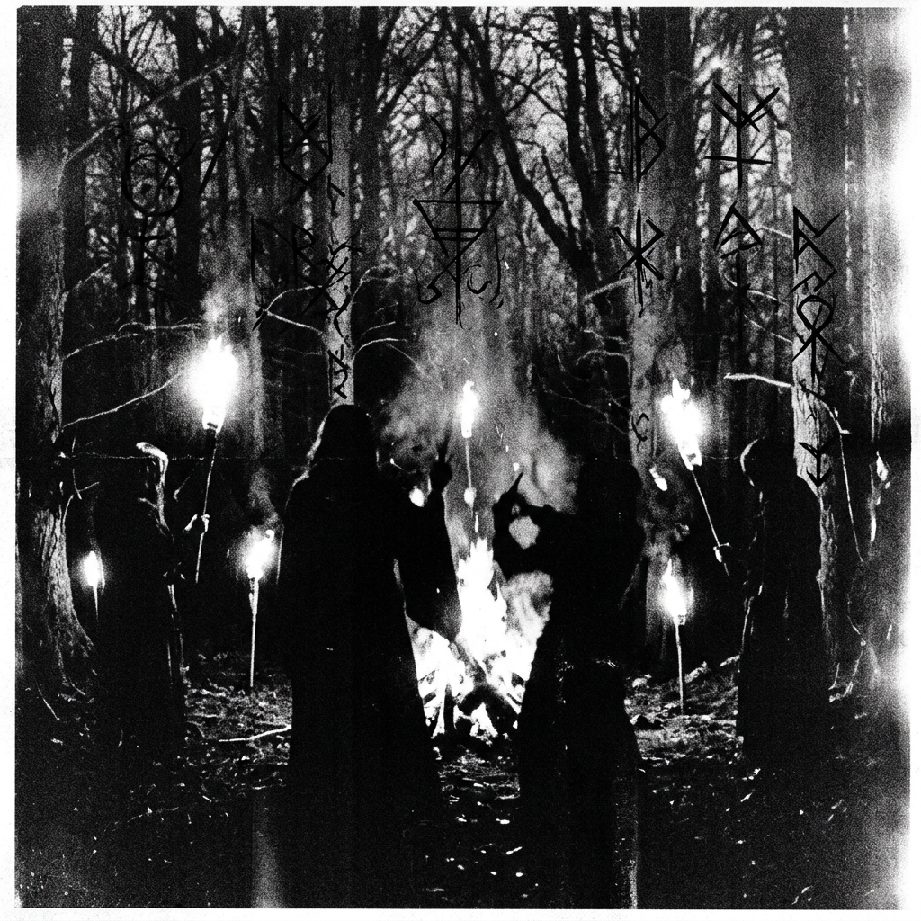 Black Metal Ritual Silhouette